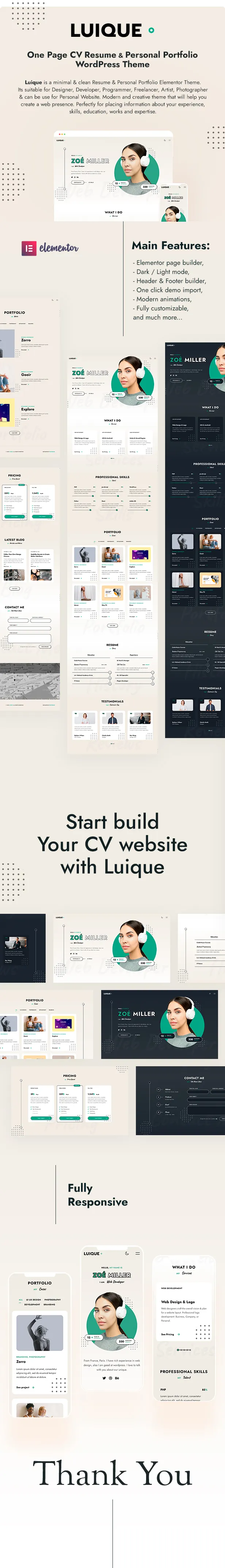 插图1{title-sep}Luique 个人作品集 WordPress 主题{title-sep}字节网络