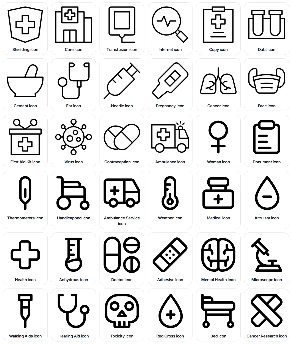插图1{title-sep}医学实验室 SVG 图标（209）{title-sep}字节网络